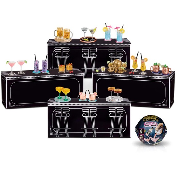 Lot of 3 Miniverse Happy Hour series balls capsules new unopened - Picture 5 of 5